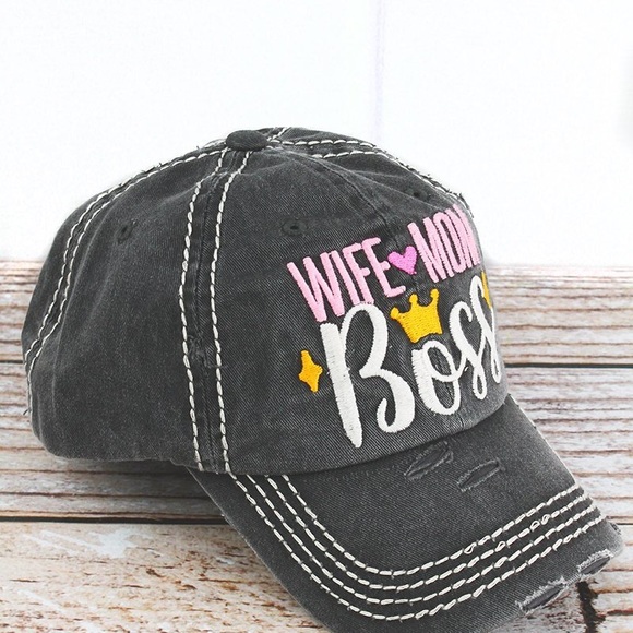 Wife mom boss hat - Picture 3 of 4